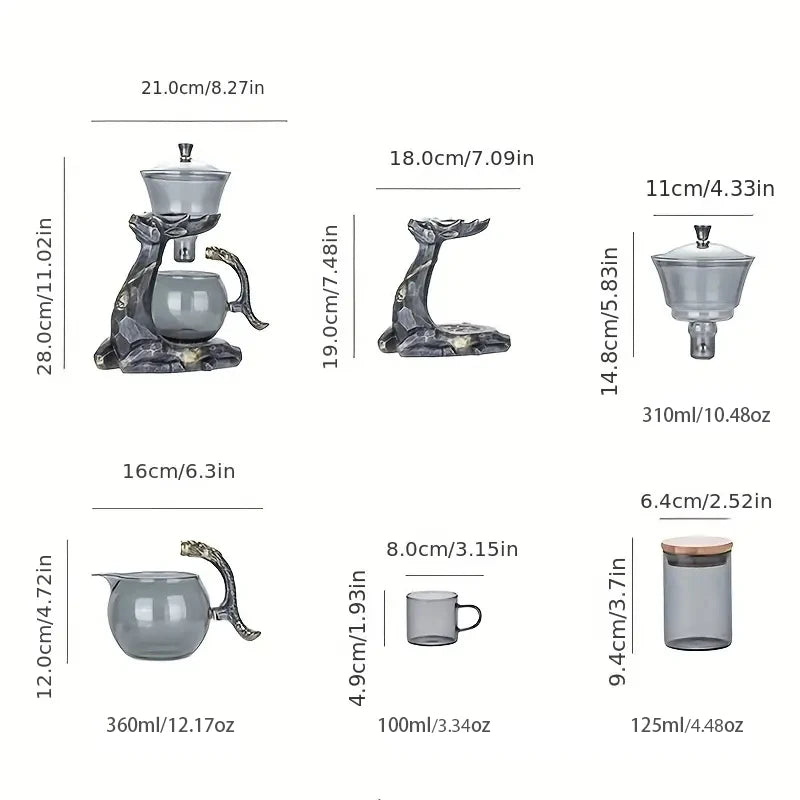 The Gilded Hart Tea Set